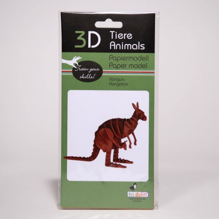 3D Papiermodell - Känguru