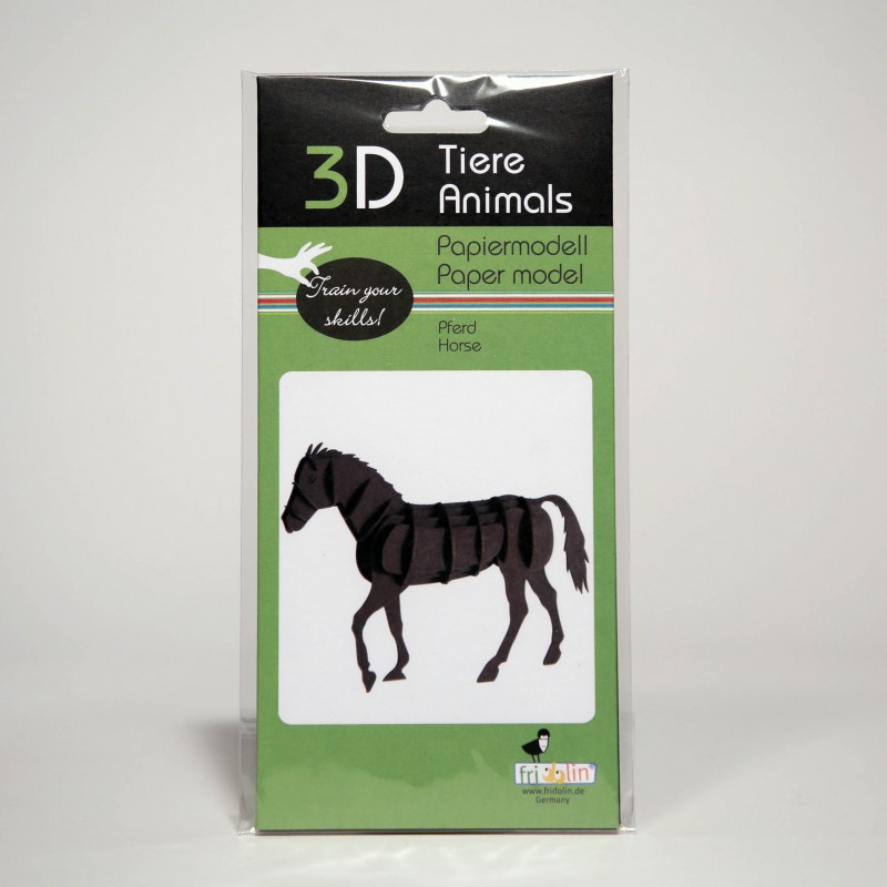 3D Papiermodell - Pferd