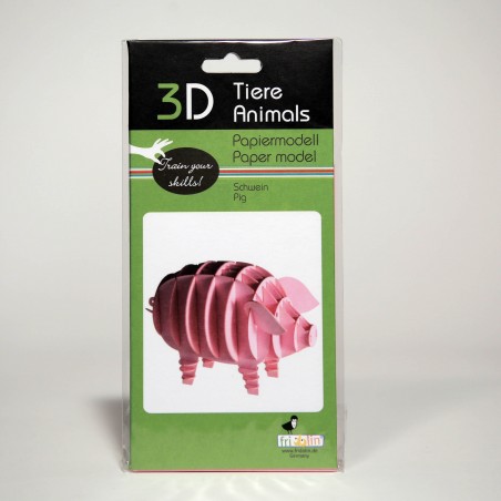3D Papiermodell - Schwein